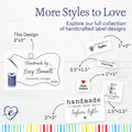 Cotton Sewing Needle and Thread (2"x3"-Cotton) sewing on labels sew on clothing tags custom sew in labels