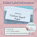 Cotton Simple Swirls (2"x1"-Cotton) woven labels custom woven labels label tags