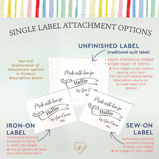 Ribbon Banner Single Label