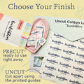 Two Line Tiny Labels (0.5"x1.5"-Cotton)