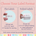 Tiny Heart Labels (0.5"x1.5"-Cotton)