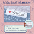 Tiny Heart Labels (0.5"x1.5"-Cotton)
