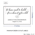 To have and to Hold (2"x3"-Cotton)