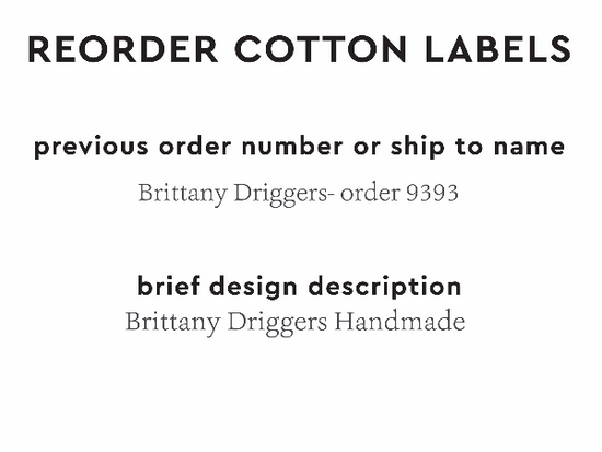 PPLR_HIDDEN_PRODUCT Reorder Previous Label Design - COTTON