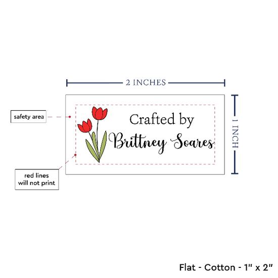 PPLR_HIDDEN_PRODUCT Spring Tulips (2"x1"-Cotton)