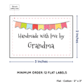 PPLR_HIDDEN_PRODUCT Colorful Banner (2"x3" Cotton - 12 labels/set)