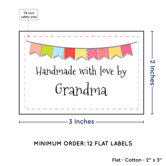 PPLR_HIDDEN_PRODUCT Colorful Banner (2"x3" Cotton - 12 labels/set)