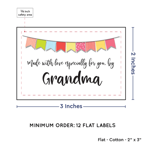 PPLR_HIDDEN_PRODUCT Colorful Banner (2"x3" Cotton - 12 labels/set)