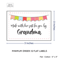PPLR_HIDDEN_PRODUCT Colorful Banner (2"x3" Cotton - 12 labels/set)