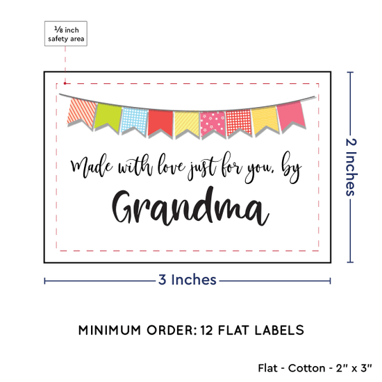 PPLR_HIDDEN_PRODUCT Colorful Banner (2"x3" Cotton - 12 labels/set)