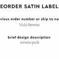 PPLR_HIDDEN_PRODUCT Reorder Previous Label Design - SATIN