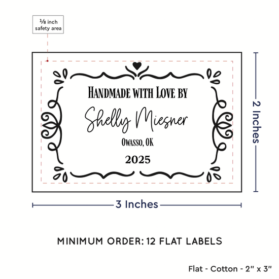 PPLR_HIDDEN_PRODUCT Swirl Accent Border (2"x3" Cotton - 12 labels/set)