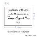 PPLR_HIDDEN_PRODUCT Large Text Only Label (2"x3"-Cotton)