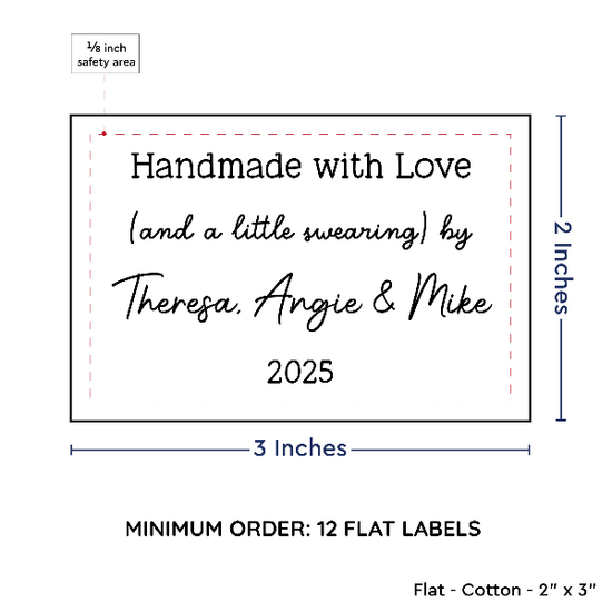 PPLR_HIDDEN_PRODUCT Large Text Only Label (2"x3"-Cotton)
