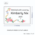 PPLR_HIDDEN_PRODUCT Thread and Flowers (2"x3" Cotton - 12 labels/set)