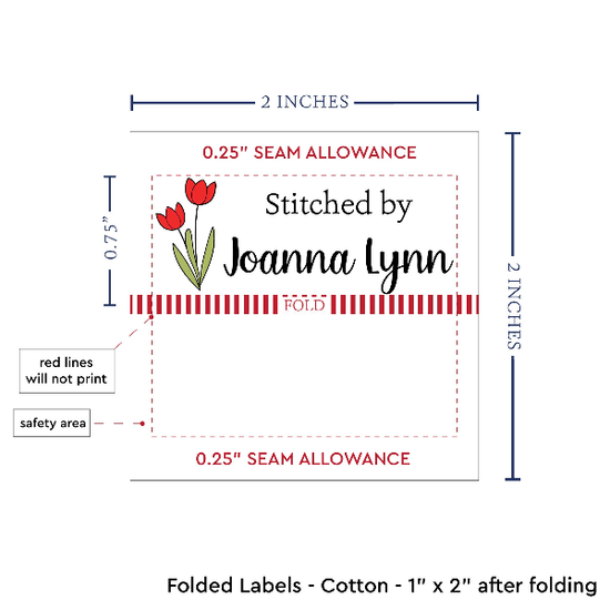 PPLR_HIDDEN_PRODUCT Spring Tulips (2"x1"-Cotton)