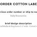 PPLR_HIDDEN_PRODUCT Reorder Previous Label Design - COTTON