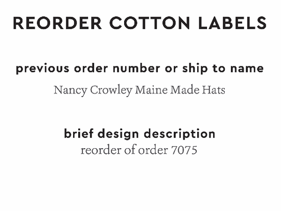 PPLR_HIDDEN_PRODUCT Reorder Previous Label Design - COTTON