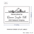 PPLR_HIDDEN_PRODUCT Winter Bird (2"x3" Cotton - 12 labels/set)