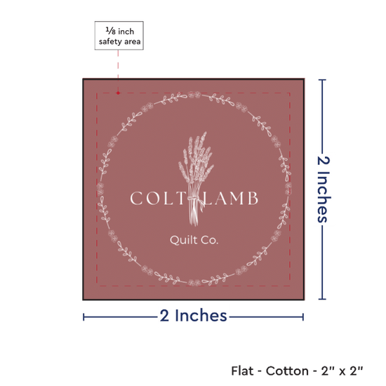 PPLR_HIDDEN_PRODUCT Print your Logo or Image on FLAT Cotton Tags
