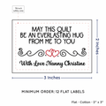 PPLR_HIDDEN_PRODUCT Double Heart Quote (2"x3" Cotton - 12 labels/set)
