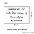 PPLR_HIDDEN_PRODUCT Large Text Only Label (2"x3"-Cotton)
