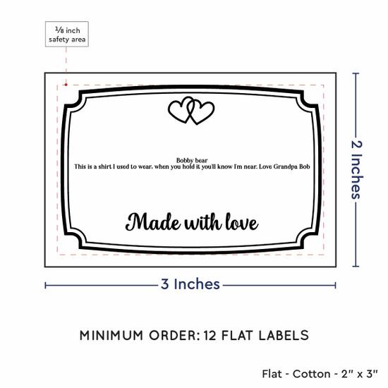 PPLR_HIDDEN_PRODUCT Frame Quote (2"x3" Cotton - 12 labels/set)