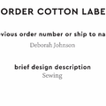PPLR_HIDDEN_PRODUCT Reorder Previous Label Design - COTTON