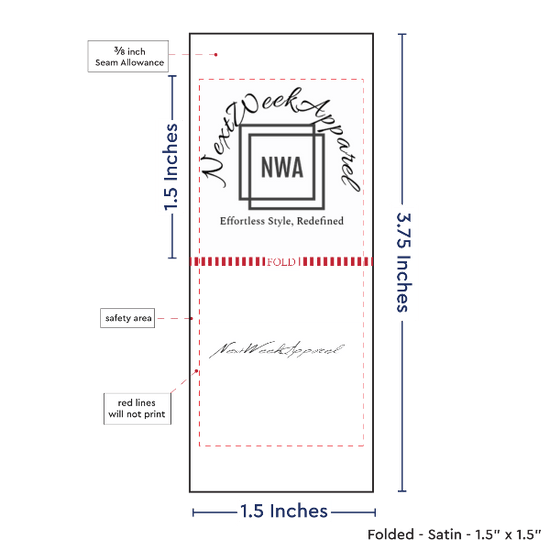 PPLR_HIDDEN_PRODUCT Print your logo/Image on Satin Tags (1.5" wide - Satin)