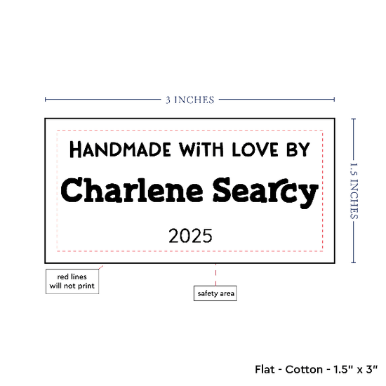 PPLR_HIDDEN_PRODUCT Text Only Medium Large Label (1.5"x3"-Cotton)