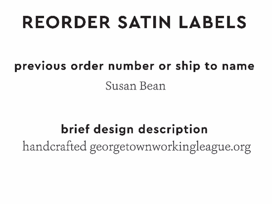 PPLR_HIDDEN_PRODUCT Reorder Previous Label Design - SATIN