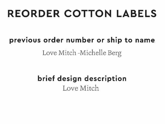PPLR_HIDDEN_PRODUCT Reorder Previous Label Design - COTTON