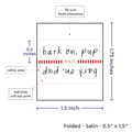 PPLR_HIDDEN_PRODUCT Print your logo/Image on Satin Tags (1.5" wide - Satin)