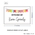 PPLR_HIDDEN_PRODUCT Colorful Banner (2"x3" Cotton - 12 labels/set)