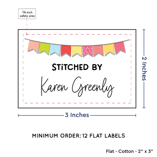 PPLR_HIDDEN_PRODUCT Colorful Banner (2"x3" Cotton - 12 labels/set)