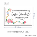PPLR_HIDDEN_PRODUCT Thread and Flowers (2"x3" Cotton - 12 labels/set)