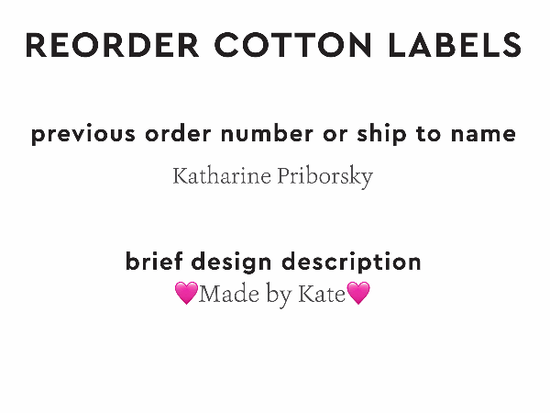 PPLR_HIDDEN_PRODUCT Reorder Previous Label Design - COTTON