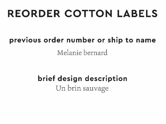 PPLR_HIDDEN_PRODUCT Reorder Previous Label Design - COTTON