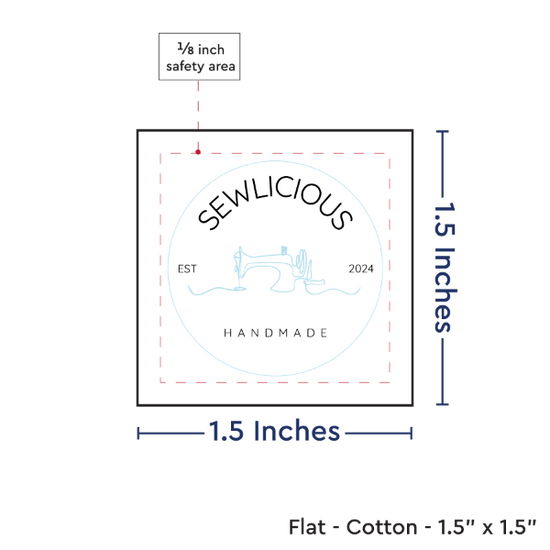 PPLR_HIDDEN_PRODUCT Print your Logo or Image on FLAT Cotton Tags