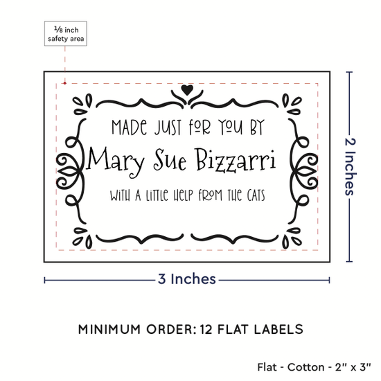 PPLR_HIDDEN_PRODUCT Swirl Accent Border (2"x3" Cotton - 12 labels/set)