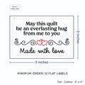 PPLR_HIDDEN_PRODUCT Double Heart Quote (2"x3" Cotton - 12 labels/set)