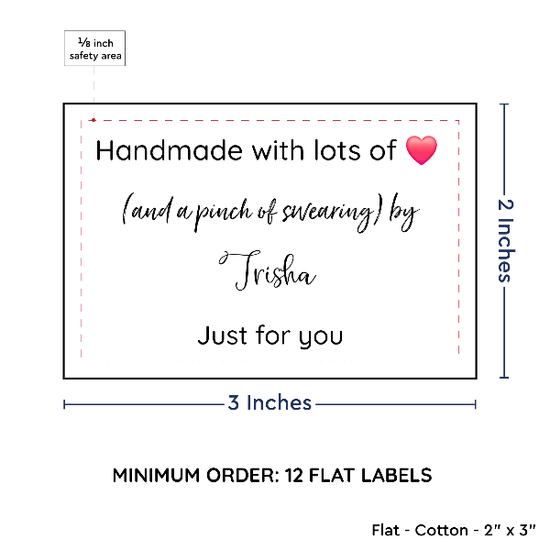 PPLR_HIDDEN_PRODUCT Large Text Only Label (2"x3"-Cotton)