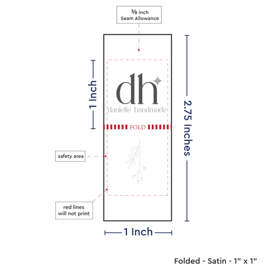 PPLR_HIDDEN_PRODUCT Print Your Logo/Image on Satin Tags (1" wide - Satin)