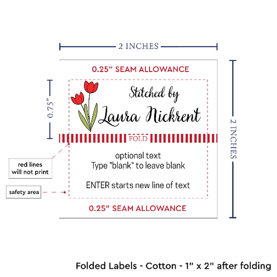 PPLR_HIDDEN_PRODUCT Spring Tulips (2"x1"-Cotton)