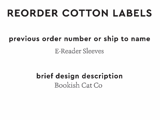PPLR_HIDDEN_PRODUCT Reorder Previous Label Design - COTTON
