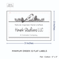 PPLR_HIDDEN_PRODUCT Winter Bird (2"x3" Cotton - 12 labels/set)