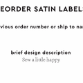 PPLR_HIDDEN_PRODUCT Reorder Previous Label Design - SATIN
