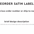 PPLR_HIDDEN_PRODUCT Reorder Previous Label Design - SATIN