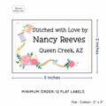 PPLR_HIDDEN_PRODUCT Thread and Flowers (2"x3" Cotton - 12 labels/set)
