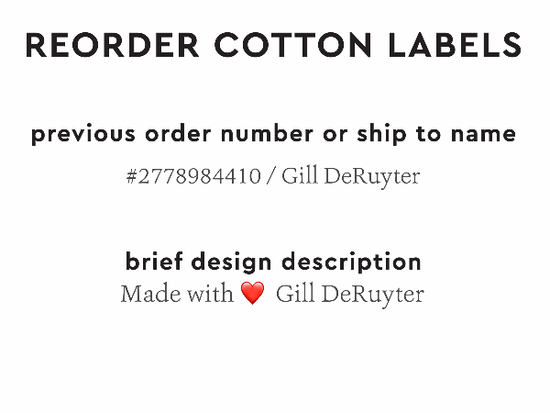 PPLR_HIDDEN_PRODUCT Reorder Previous Label Design - COTTON
